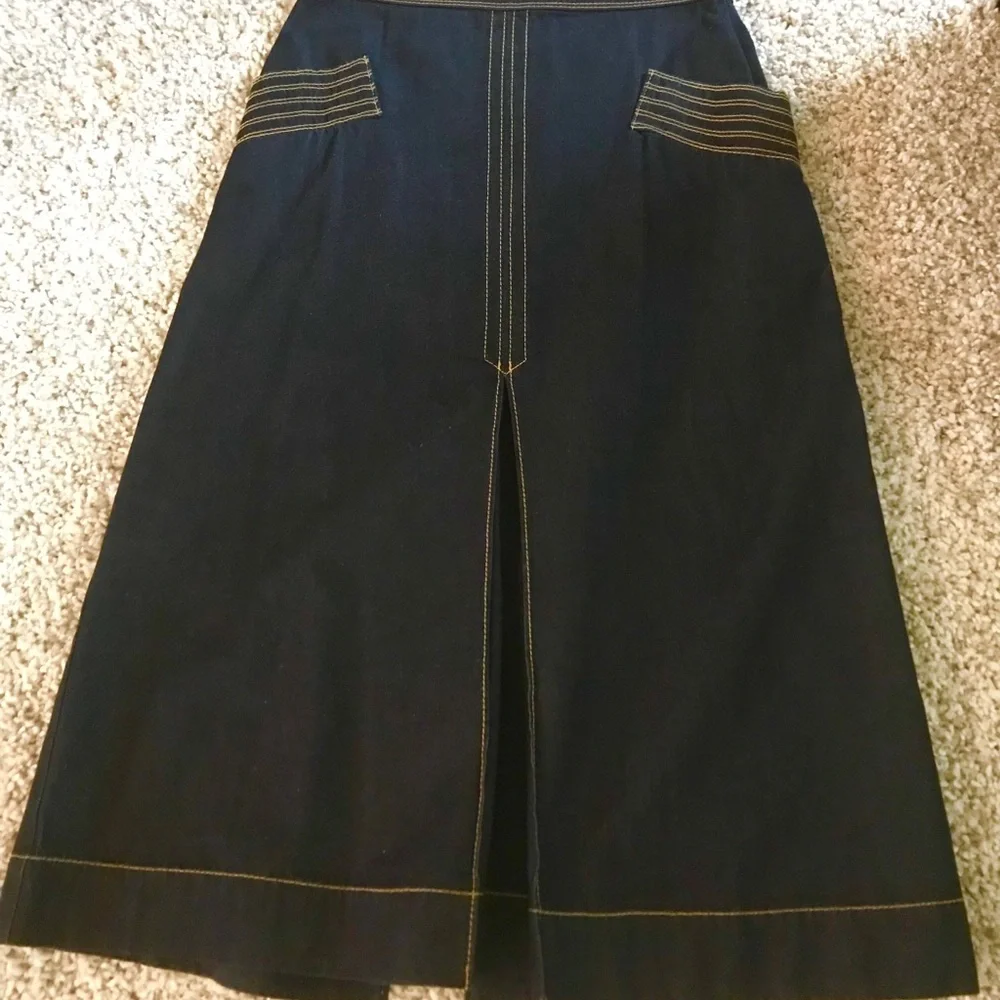 Denim midi skirt - Picture 2 of 8